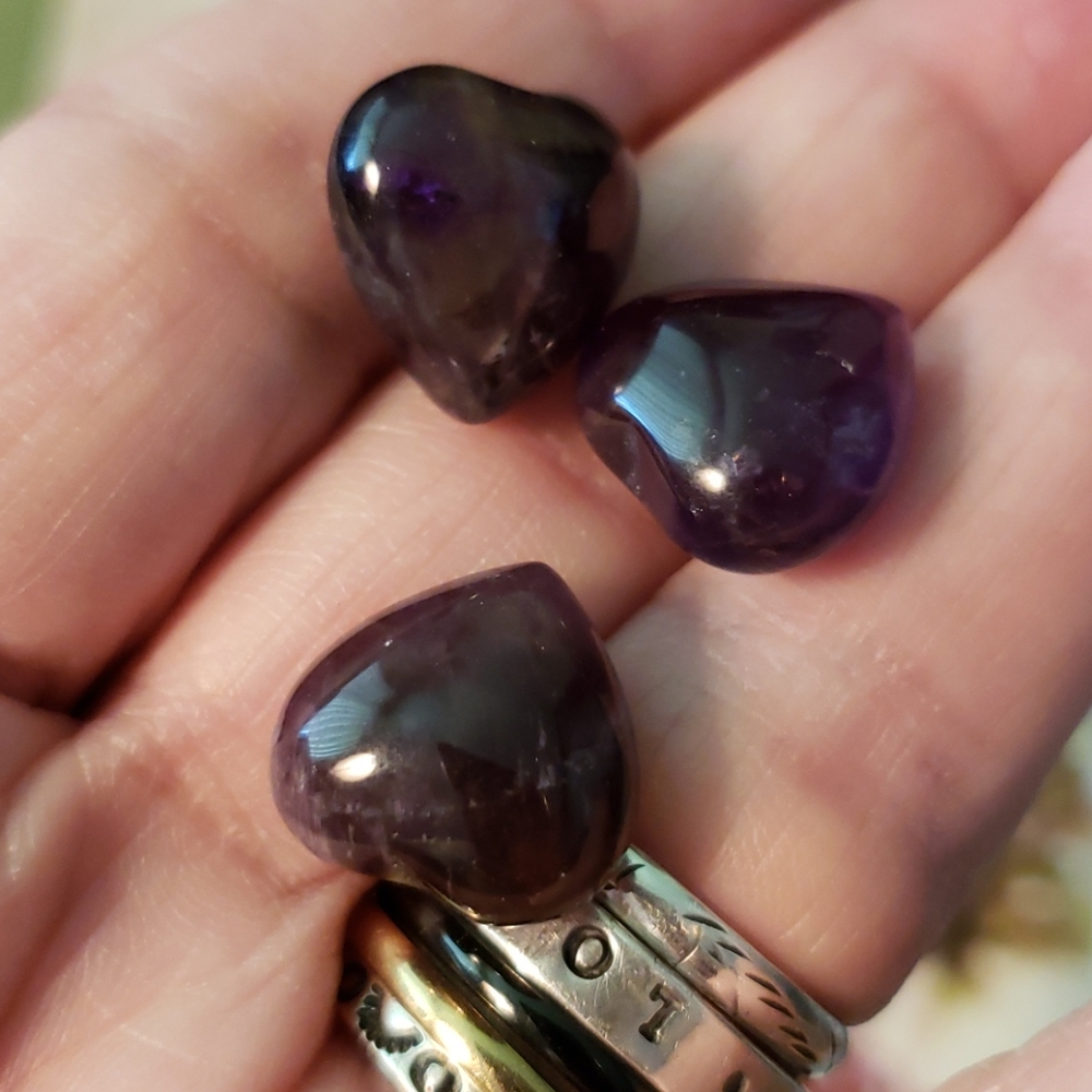 ❤️💖💓3Amethyst hearts